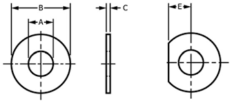 Desenho técnico do estojo